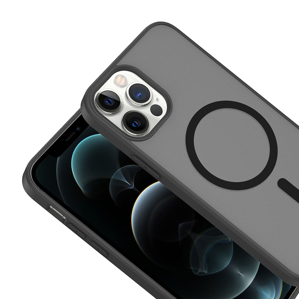 Apple iPhone 12 Pro Kılıf M-safe Şarj Özellikli Zore Babet Kapak