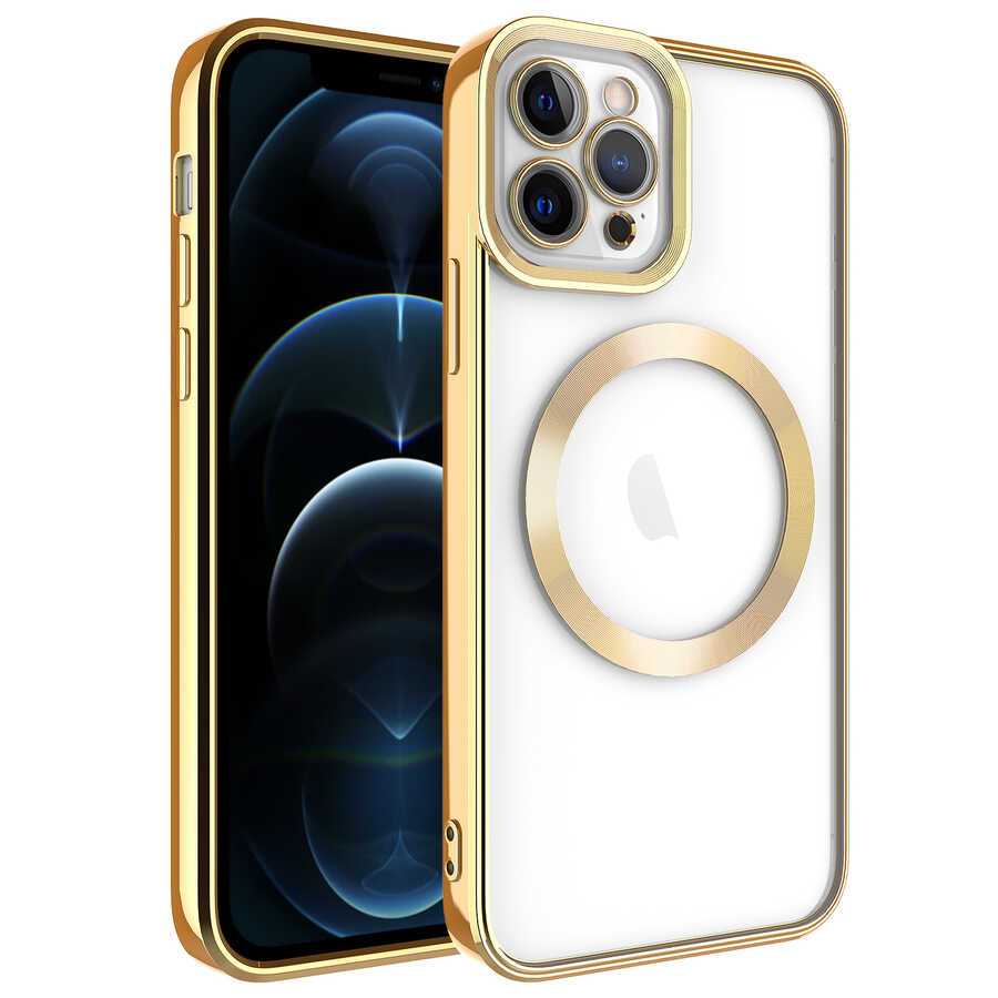 Apple iPhone 12 Pro Kılıf M-safe Wireless Şarj Özellikli Zore Setro Silikon
