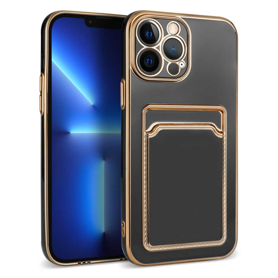 Apple iPhone 12 Pro Kılıf Zore Bark Kartlıklı Kapak