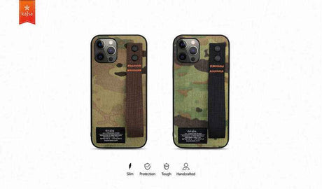 Apple iPhone 12 Pro Max Kılıf Kajsa Cordura Serisi Military Kapak
