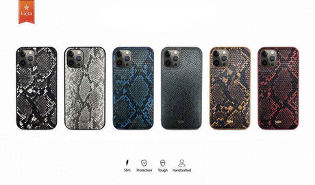 Apple iPhone 12 Pro Max Kılıf Kajsa Glamorous Serisi Snake Pattern Kapak