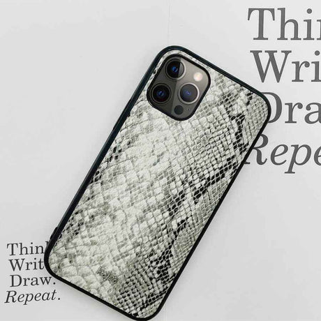 Apple iPhone 12 Pro Max Kılıf Kajsa Glamorous Serisi Snake Pattern Kapak