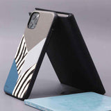 Apple iPhone 12 Pro Max Kılıf Kajsa Glamorous Serisi Zebra Combo Kapak