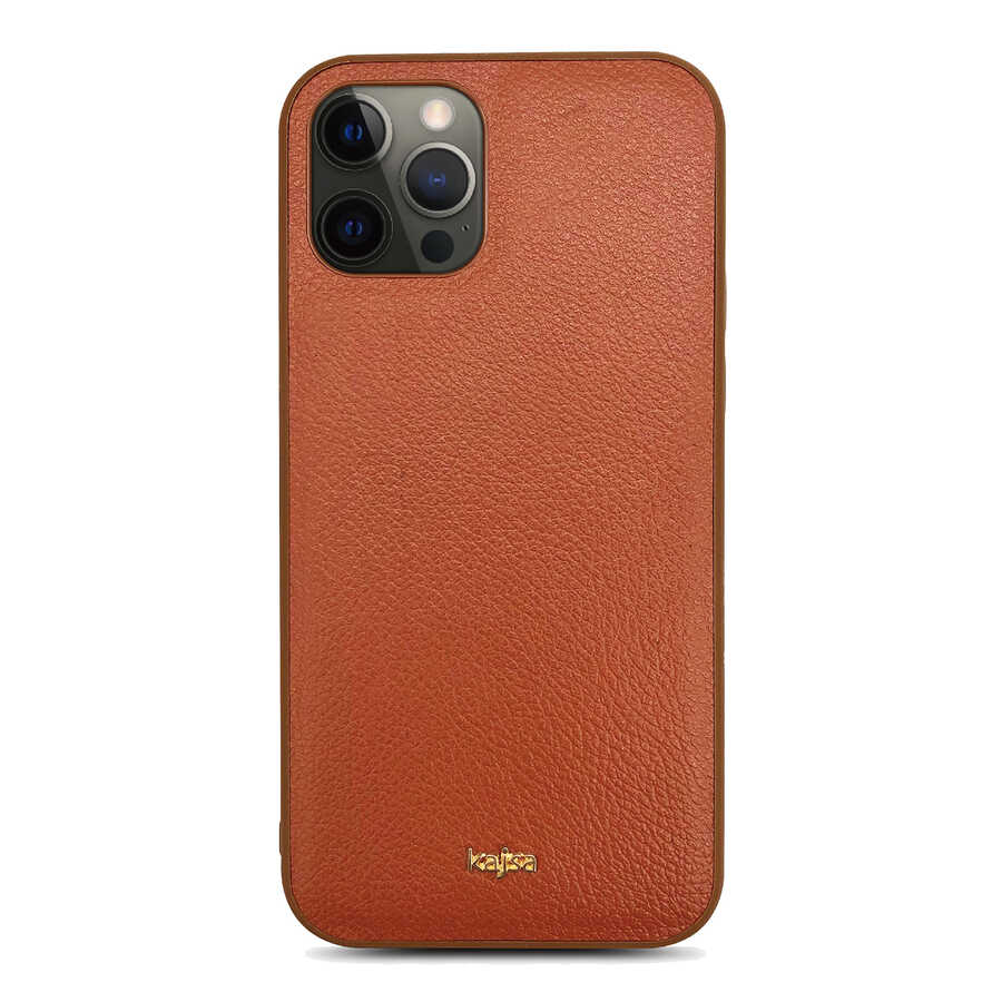 Apple iPhone 12 Pro Max Kılıf ​Kajsa Luxe Collection Hakiki Deri Kapak
