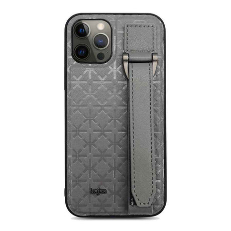 Apple iPhone 12 Pro Max Kılıf Kajsa Neo Clasic Serisi Mono K Strap Kapak