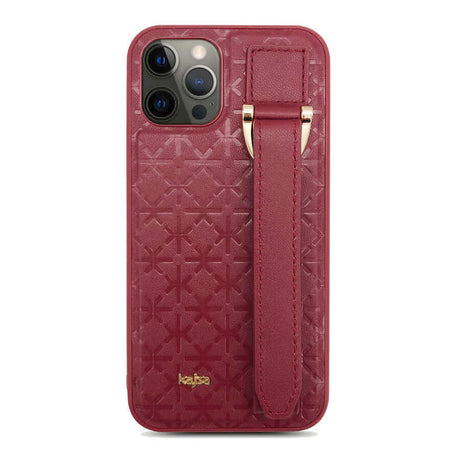 Apple iPhone 12 Pro Max Kılıf Kajsa Neo Clasic Serisi Mono K Strap Kapak