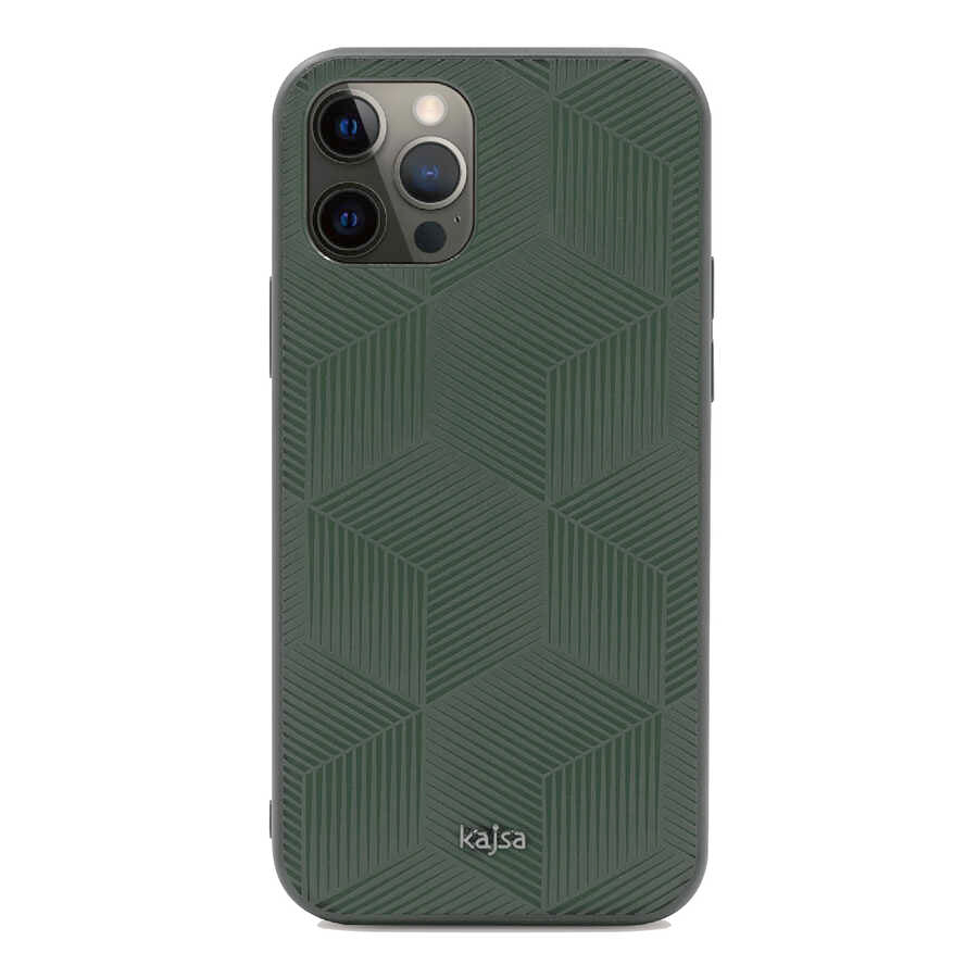 Apple iPhone 12 Pro Max Kılıf Kajsa Splendid Serisi 3D Cube Kapak