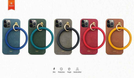 Apple iPhone 12 Pro Max Kılıf Kajsa Splendid Serisi Morandi Ring Kapak