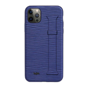 Apple iPhone 12 Pro Max Kılıf Kajsa Wave Pattern Handstrap Kapak