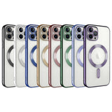 Apple iPhone 12 Pro Max Kılıf Kamera Korumalı M-safe Wireless Şarj Özellikli Zore Demre Kapak