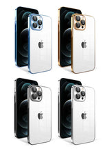 Apple iPhone 12 Pro Max Kılıf Kamera Korumalı Renkli Çerçeveli Zore Garaj Kapak