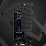 Apple iPhone 12 Pro Max Kılıf Karbon Fiber Benks Hybrid Kevlar Kapak