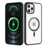 Apple iPhone 12 Pro Max Kılıf M-safe Wireless Şarj Özellikli Silikon Zore Ege Kapak