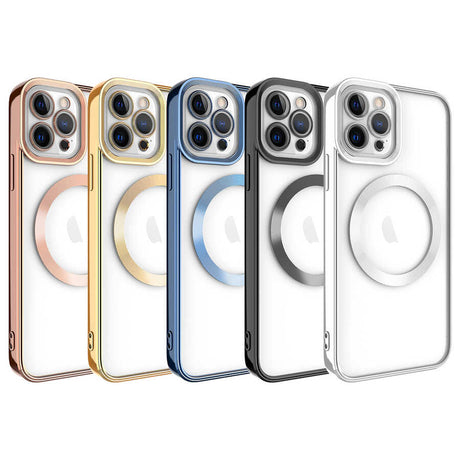Apple iPhone 12 Pro Max Kılıf M-safe Wireless Şarj Özellikli Zore Setro Silikon