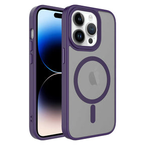 Apple iPhone 12 Pro Max Kılıf Mat Arka Yüzey Wireless Şarj Özellikli Zore Flet M-safe Kapak