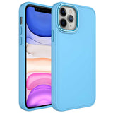 Apple iPhone 12 Pro Max Kılıf Metal Çerçeve ve Buton Tasarımlı Silikon Zore Luna Kapak