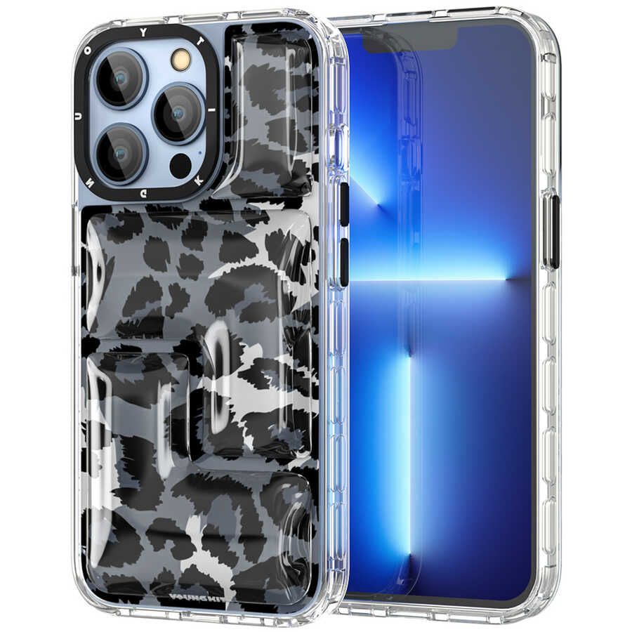 Apple iPhone 12 Pro Max Kılıf YoungKit Leopard Article Serisi Kapak