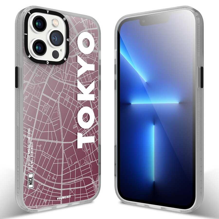Apple iPhone 12 Pro Max Kılıf YoungKit World Trip Serisi Kapak