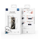 Apple iPhone 12 Pro Max Wiwu Wi-SQ008 Easy Install Temperli Cam Ekran Koruyucu + Kolay Uygulama Aparatlı
