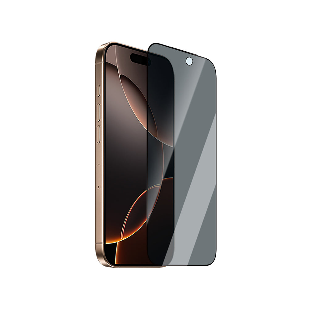 Apple iPhone 13 CaseWorld Applicator Serisi 2.5D Eyesafe Mavi Işık Teknolojili 0.33mm Privacy Temperli Cam Ekran Koruyucu + Uygulama Aparatı