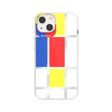 Apple iPhone 13 Kılıf Çift IMD Baskılı Lisanslı Switcheasy Artist Mondrian Kapak