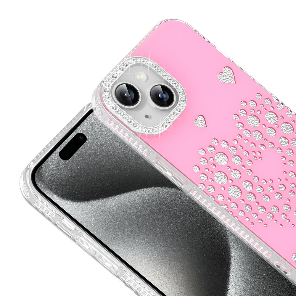 Apple iPhone 13 Kılıf Damla Taşlı Zore Rivas Sert PC Kapak