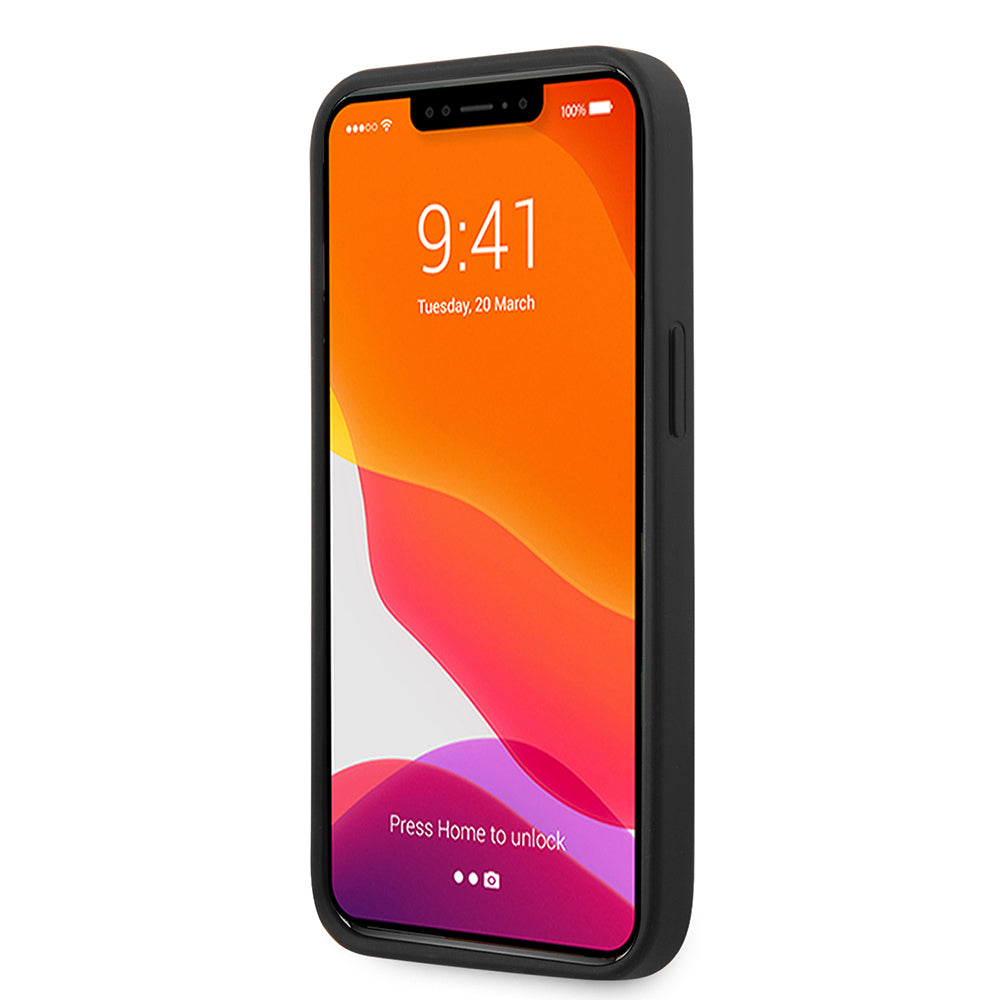 Apple iPhone 13 Kılıf Ferrari Orjinal Lisanslı PU Deri Ve Karbon Dizayn Kapak