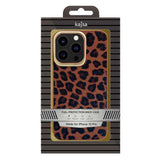 Apple iPhone 13 Kılıf Kajsa Glamorous Serisi Leopard Combo Kapak