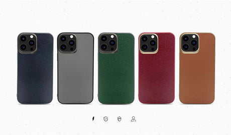 Apple iPhone 13 Kılıf ​Kajsa Luxe Collection Hakiki Deri Kapak