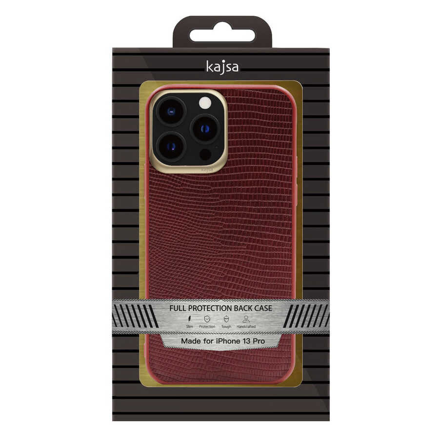 Apple iPhone 13 Kılıf ​Kajsa Preppie Collection Pu Deri Kapak