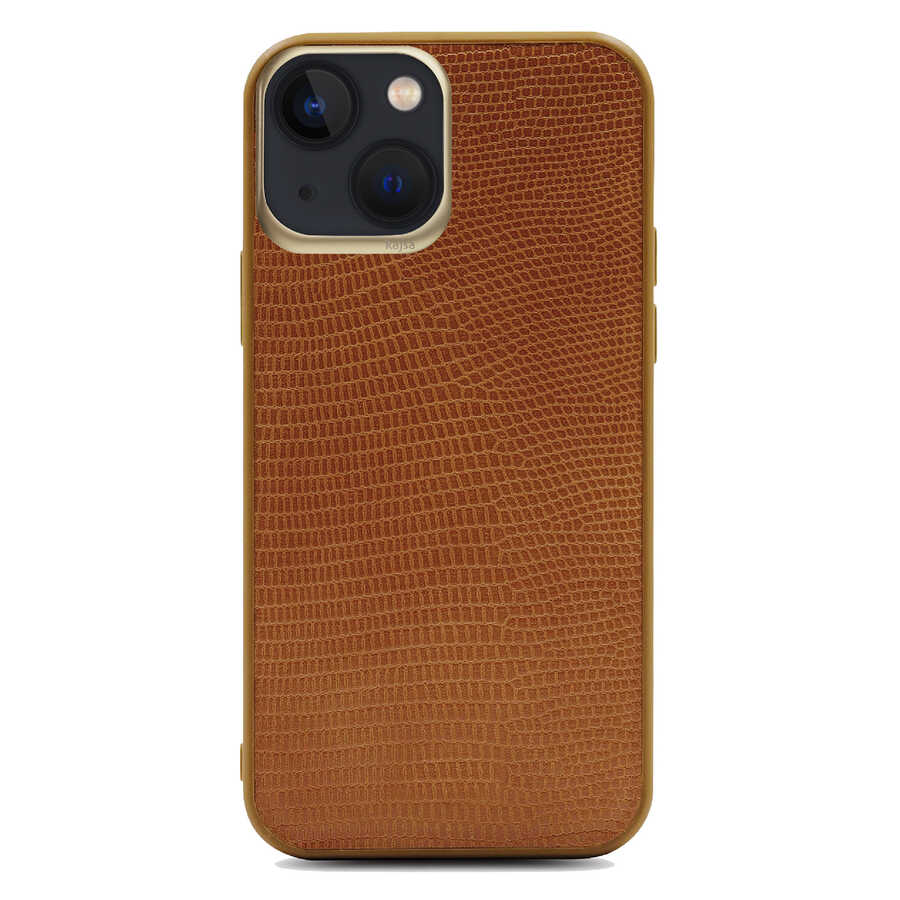 Apple iPhone 13 Kılıf ​Kajsa Preppie Collection Pu Deri Kapak