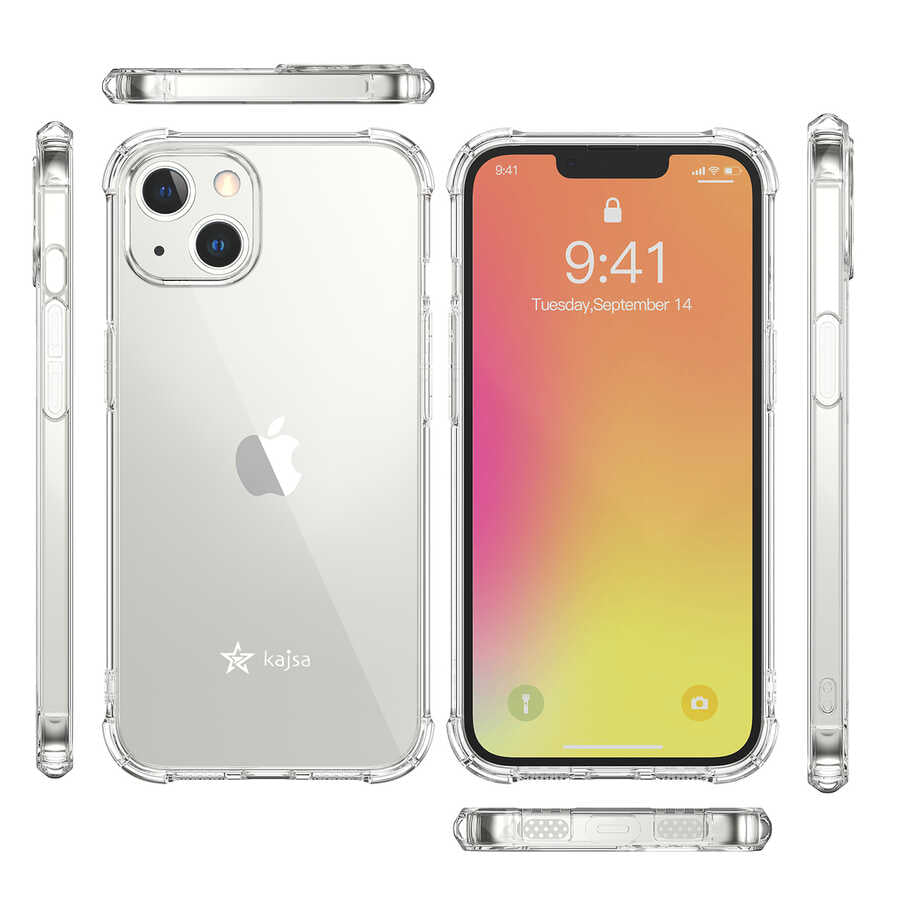 Apple iPhone 13 Kılıf Kajsa Transparent Kapak