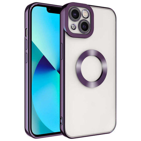 Apple iPhone 13 Kılıf Kamera Korumalı Logo Gösteren Zore Omega Kapak