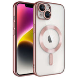 Apple iPhone 13 Kılıf Kamera Korumalı M-safe Wireless Şarj Özellikli Zore Demre Kapak