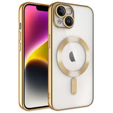 Apple iPhone 13 Kılıf Kamera Korumalı M-safe Wireless Şarj Özellikli Zore Demre Kapak