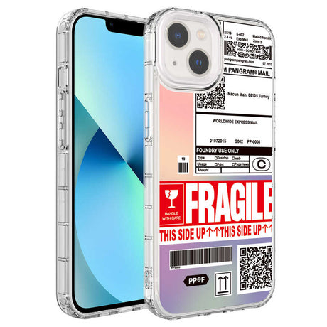 Apple iPhone 13 Kılıf Kamera Korumalı Renkli Desenli Sert Silikon Zore Korn Kapak