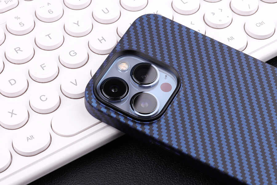 Apple iPhone 13 Kılıf Karbon Fiber Tasarımlı Zore Karbono Kapak