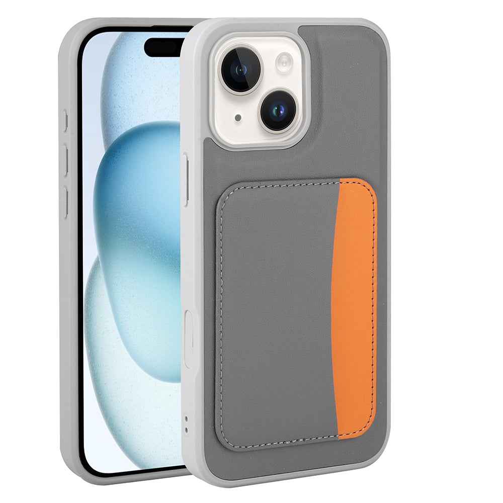 Apple iPhone 13 Kılıf Kartlıklı Zore X-Kart Silikon Kapak