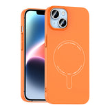Apple iPhone 13 Kılıf M-Safe Şarj Özellikli Kamera Korumalı Zore Elio Sert PC Kapak