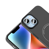 Apple iPhone 13 Kılıf M-Safe Şarj Özellikli Kamera Korumalı Zore Elio Sert PC Kapak