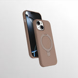 Apple iPhone 13 Kılıf M-safe Şarj Özellikli Standlı Zore Samara Kapak