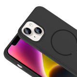 Apple iPhone 13 Kılıf M-safe Şarj Özellikli Zore Meta Kapak
