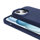 Apple iPhone 13 Kılıf M-safe Şarj Özellikli Sıvı Teknolojili Silinebilir Sert Zore Kivi Kapak