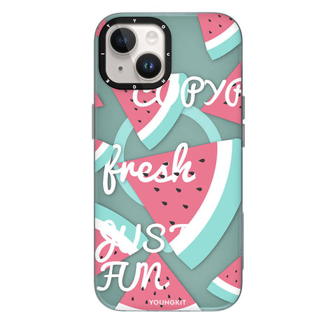 Apple iPhone 13 Kılıf M-safe Şarj Özellikli Yaz Meyvesi Desenli Youngkit Fruity Flavour Serisi Kapak