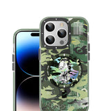 Apple iPhone 13 Kılıf M-safe Şarj Özellikli YoungKit Kamuflaj Serisi Kapak