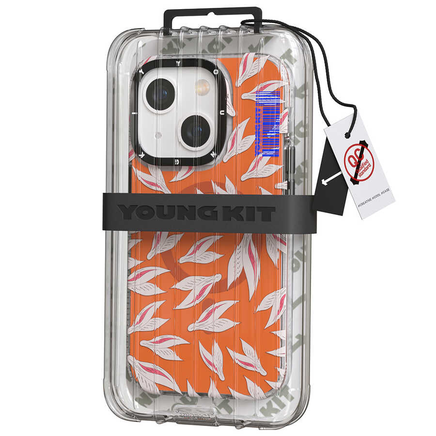 Apple iPhone 13 Kılıf M-safe Şarj Özellikli Youngkit Play Rabbit Serisi Kapak