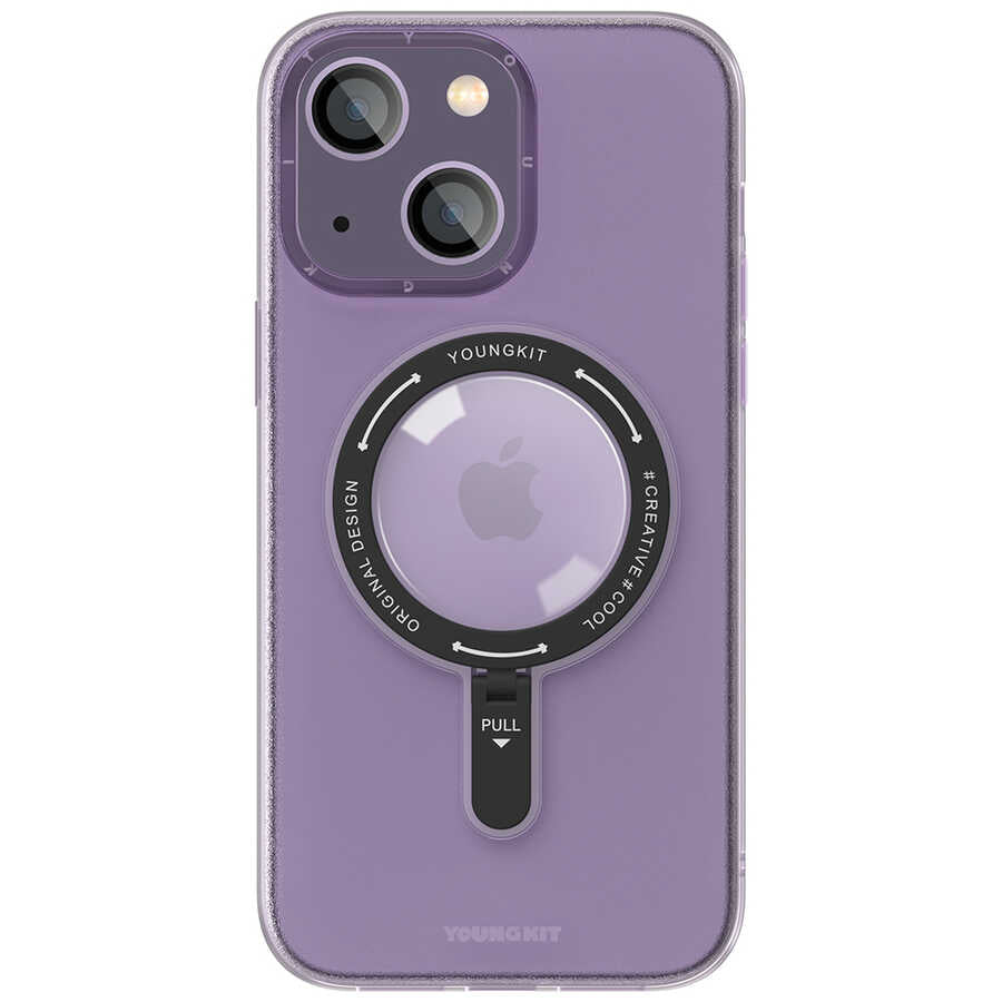 Apple iPhone 13 Kılıf M-safe Şarj Özellikli Youngkit Rock Serisi Kapak