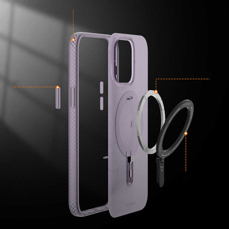 Apple iPhone 13 Kılıf M-safe Şarj Özellikli Youngkit Rock Serisi Kapak