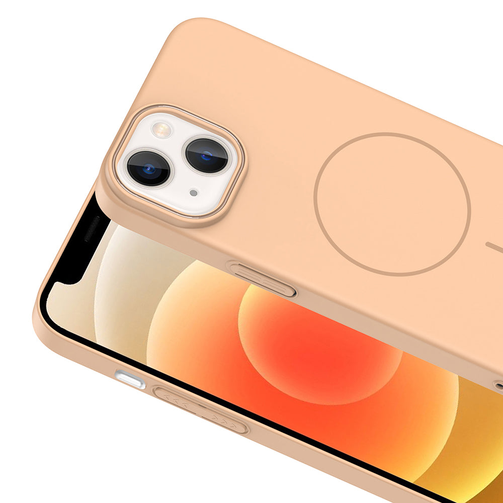 Apple iPhone 13 Kılıf M-safe Şarj Özellikli Zore Ruby Sert Kapak