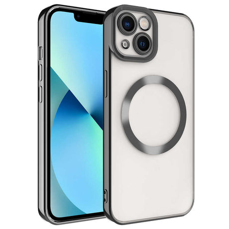 Apple iPhone 13 Kılıf M-safe Wireless Şarj Özellikli Zore Setro Silikon